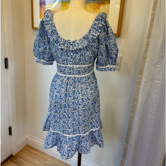 Pink City Prints Annie Mini Dress - Sky Rose - Picture 10 of 13